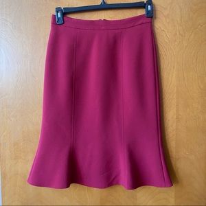 White House Black Market Red Skirt